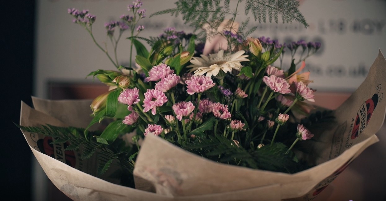 Learn how to make a Handtied Bouquet with Seasonal Flowers, from Booker Flowers